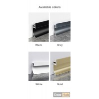 4cm Inset LED Skirting Board | FLL-A-8-A4-12 Recessed Baseboard with 12mm Channel | DoorHub UAE